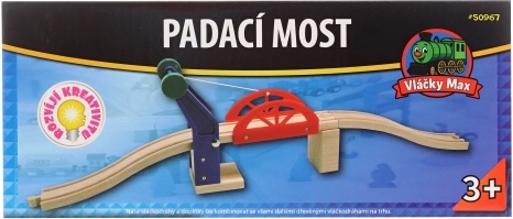 Vláčky Max ophaalbrug voor houten treinbaan