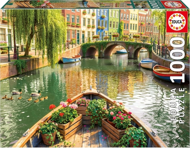 Educa puzzel Boottocht door Amsterdam 1000 stukjes