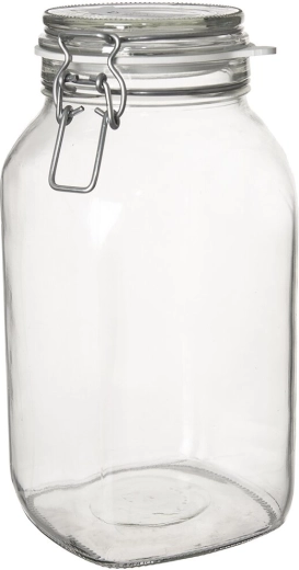 Glazen voorraadpot met klemsluiting Gothika 2,5 l