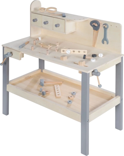 Roba houten kinderwerkbank met gereedschap