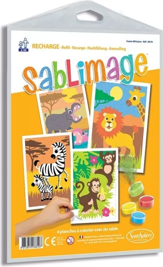 Sentosphere Sablimage zandafbeeldingen – Afrikaanse dieren