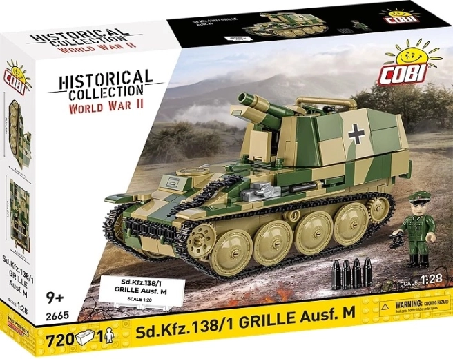 bouwset COBI Sturmpanzer 38(t) Grille Ausf. M 1:28, 720 stukjes