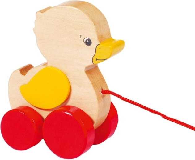 Houten trekspeelgoed Eendje Goki