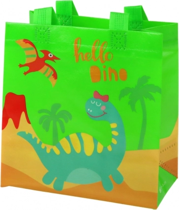 Cadeautas dinosaurus groen 23 × 21,5 × 11 cm