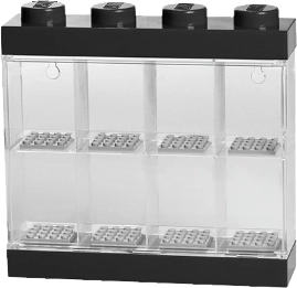 LEGO verzamelvitrine voor 8 minifiguren – zwart