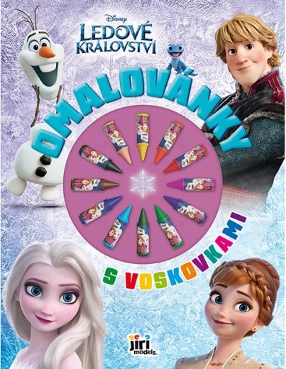 Kleurboek met waskrijtjes Frozen