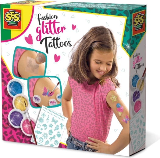 Modieuze glittertattoos