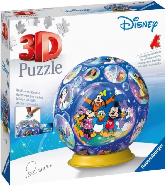 3D Puzzelbol DISNEY van RAVENSBURGER, 72 stukjes