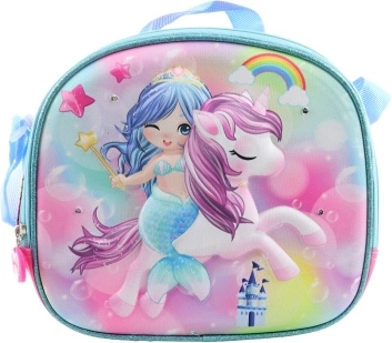 Schoudertas met eenhoorn en zeemeermin met lichtgevend effect