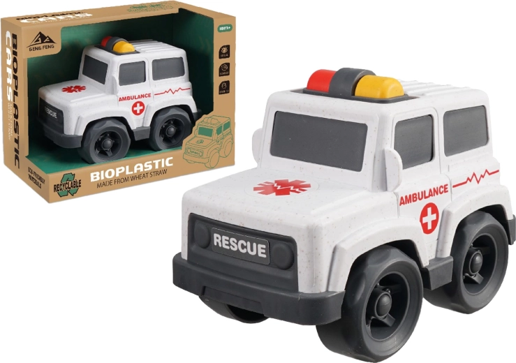 Bioplastische reddingswagen 17 cm