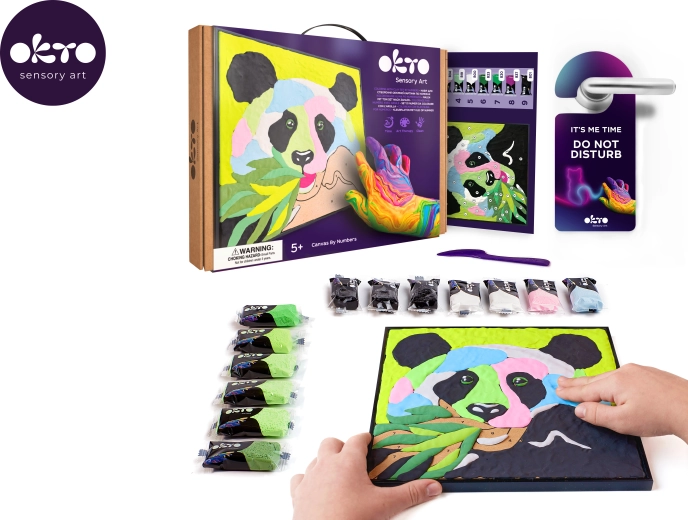 Okto Panda creatieve set schilderen op nummer