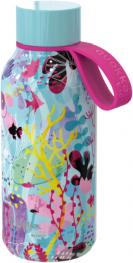 Roestvrijstalen kinder-thermosfles Quokka Kids Solid Underwater met draaglus 330 ml