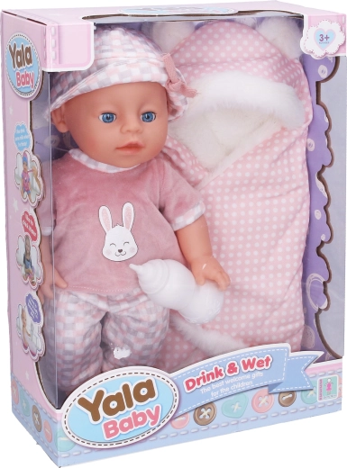 Plassende baby met dekentje 35 cm