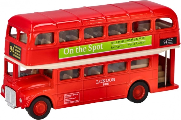 Metalen model van de Londense dubbeldekker Goki