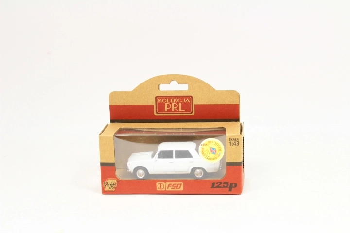 Modelauto FSO Fiat 125p wit 1:43
