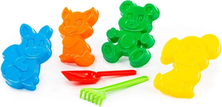 Kinderzandset met dieren vormpjes – 6 delen