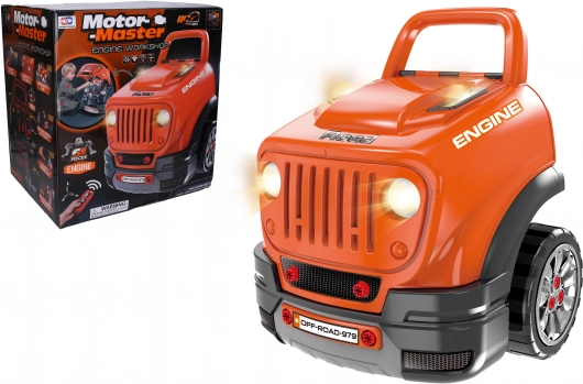 Schroefmotor met afstandsbediening – terreinwagen, 61 onderdelen
