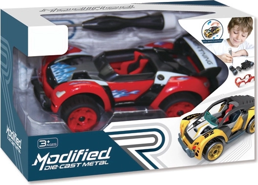 Schroefbaar autootje 1:32 met pull-back aandrijving