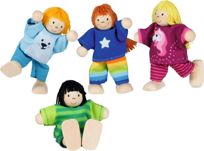 Flexibele houten poppen voor kinderen (Goki) - 1 stuk