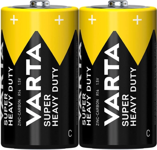 Batterijen C R14 VARTA SuperLife zink-koolstof (2 stuks)