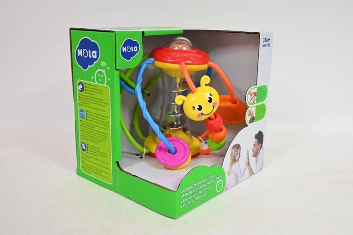 Hola SmilyPlay sensorische rammelbal voor baby’s