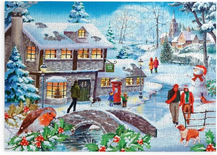 Puzzel Winterwandeling met 500 extra grote stukjes