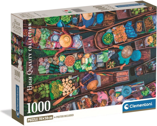 Clementoni puzzel 1000 stukjes – Thaise drijvende markt