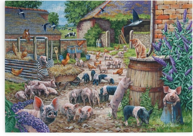 Puzzel Varkenschaos 500 stukjes