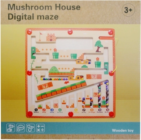 Houten magnetisch doolhof