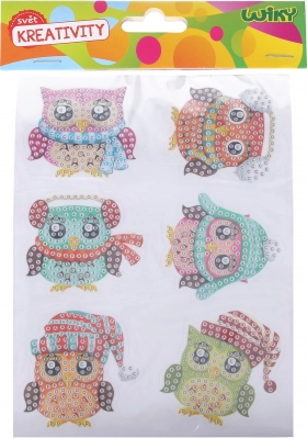 creatieve set diamond stickers uilen