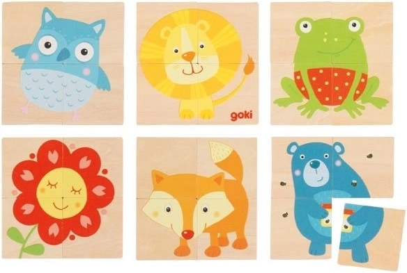 Goki houten karemo diertjes