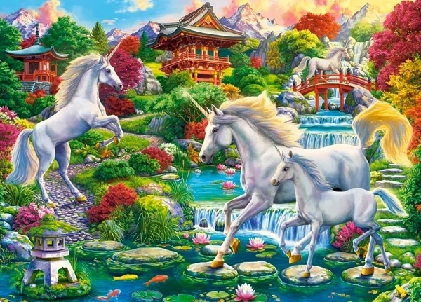 Puzzel 260 Unicorn Garden – eenhoorntjestuin