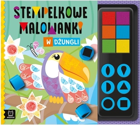 Stempel-kleurplaten in de jungle – stempel-kleurplaten