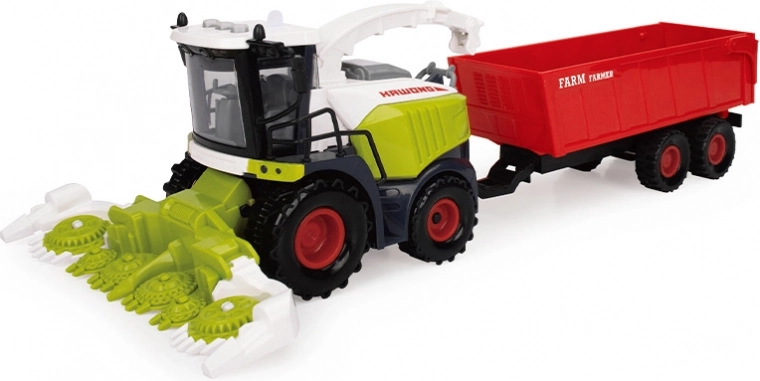 Combinemachine met aanhanger