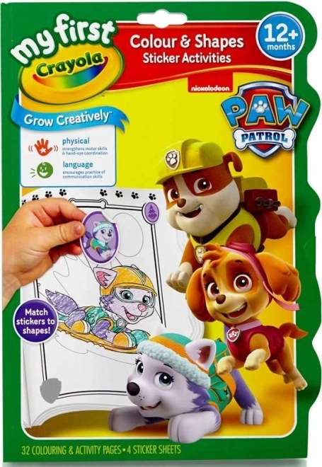 Crayola kleurrijke vormen en kleuren PAW PATROL – actieve kleurplaat