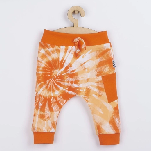 Baby joggingbroek van katoen NICOL Tomi – oranje