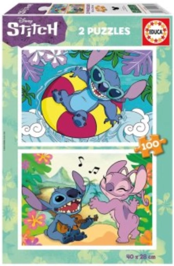 Educa puzzel Stitch 2×100 stukjes