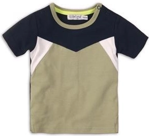 Dirkje kinder-T-shirt met korte mouw tropical toucan do it groen-marine