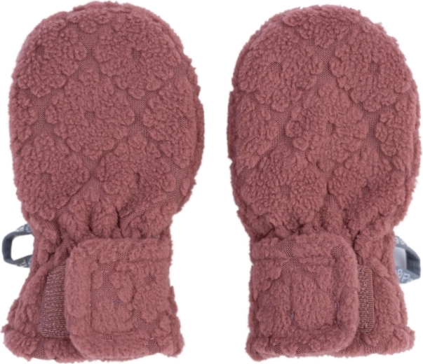 Lodger kinderwanten zonder duim Mittens Folklore Fleece rosewood