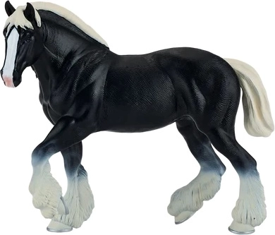 MOJO Clydesdale-paard – zwart model