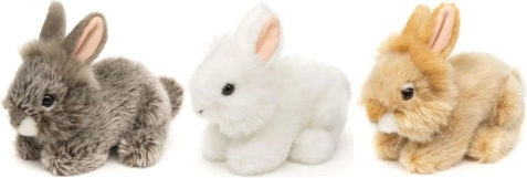 Eco-vriendelijk pluchen konijn 15 cm - 1 stuk