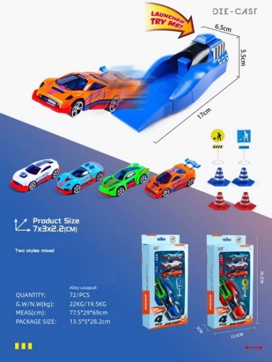 Lanceerset van metalen auto’s