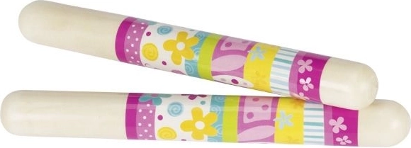 Goki klankstokken met bloemetjes