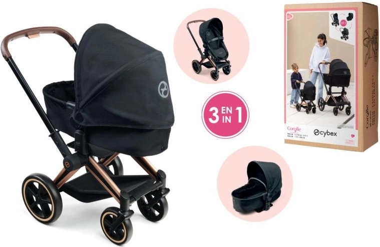 Poppenwagen CYBEX Black 3-in-1 (36–52 cm)