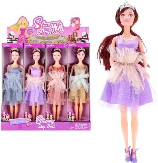Stijlvolle modepop brunette 29 cm (4 varianten)