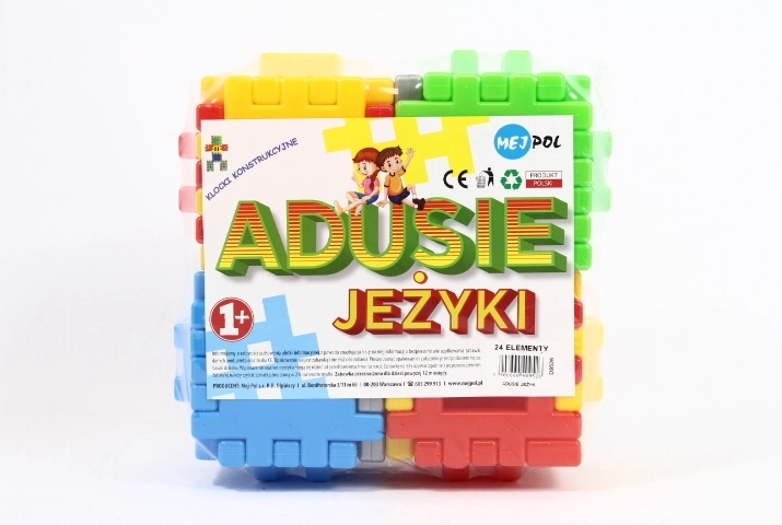 Adusie egelvormige constructieblokjes 24 stuks