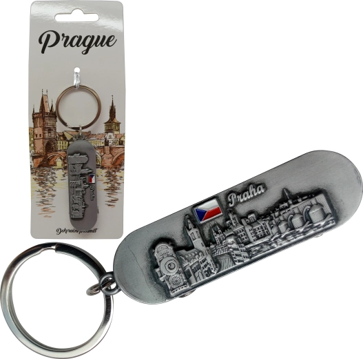 Sleutelhanger in de vorm van een skateboard Sparkys