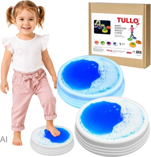 Tullo lichtgevende sensorische vloeistofsteen blauw