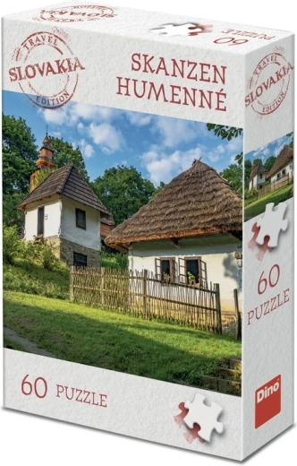 Dino Puzzle toeristische editie Slowakije – skanzen Humenné 60 stukjes
