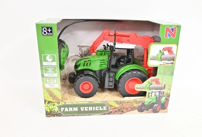 RC-tractor met houtgrijper 1:24